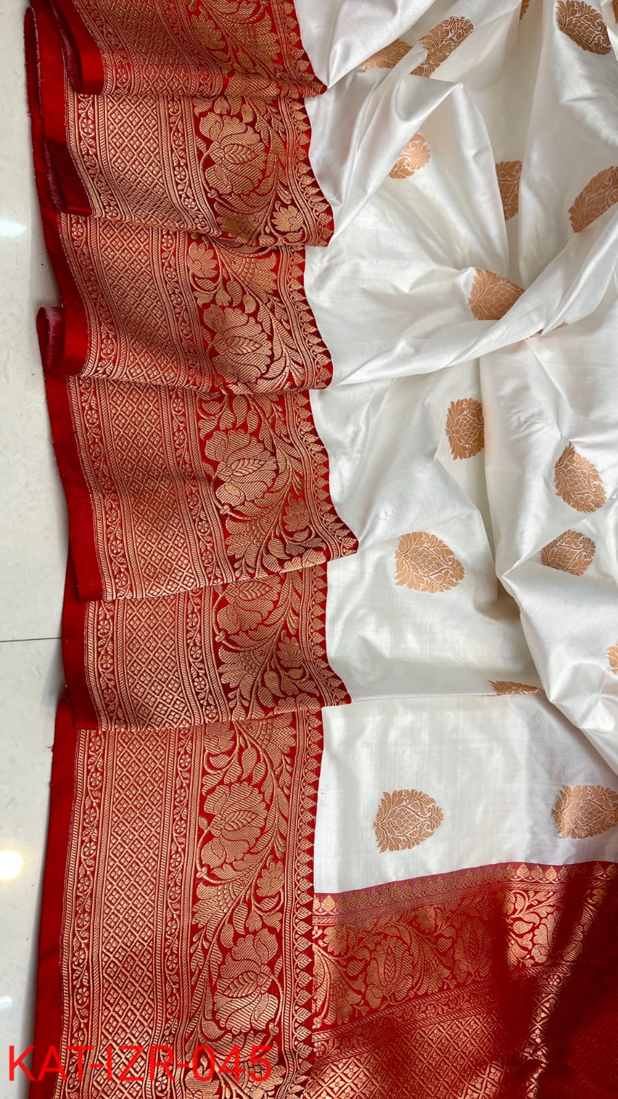 Pure Katan silk Saree with Antique Zari Work Saree.