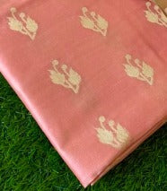 Pure Banarasi Chanderi Zari Weaved Unstitched Suit With Chanderi Dupatta.