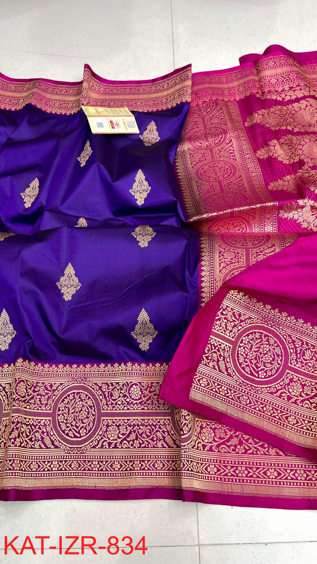 Pure Banarasi  Raw Mango Katan Silk Saree