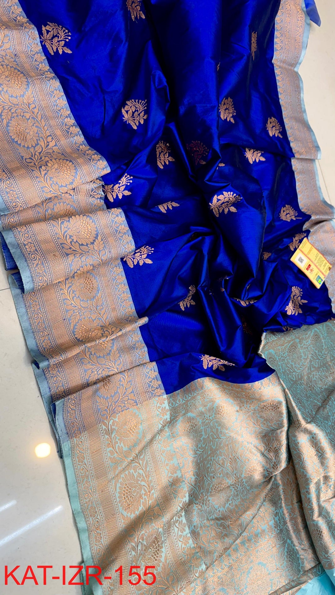 Pure Katan silk Saree with Antique Zari Work Saree.