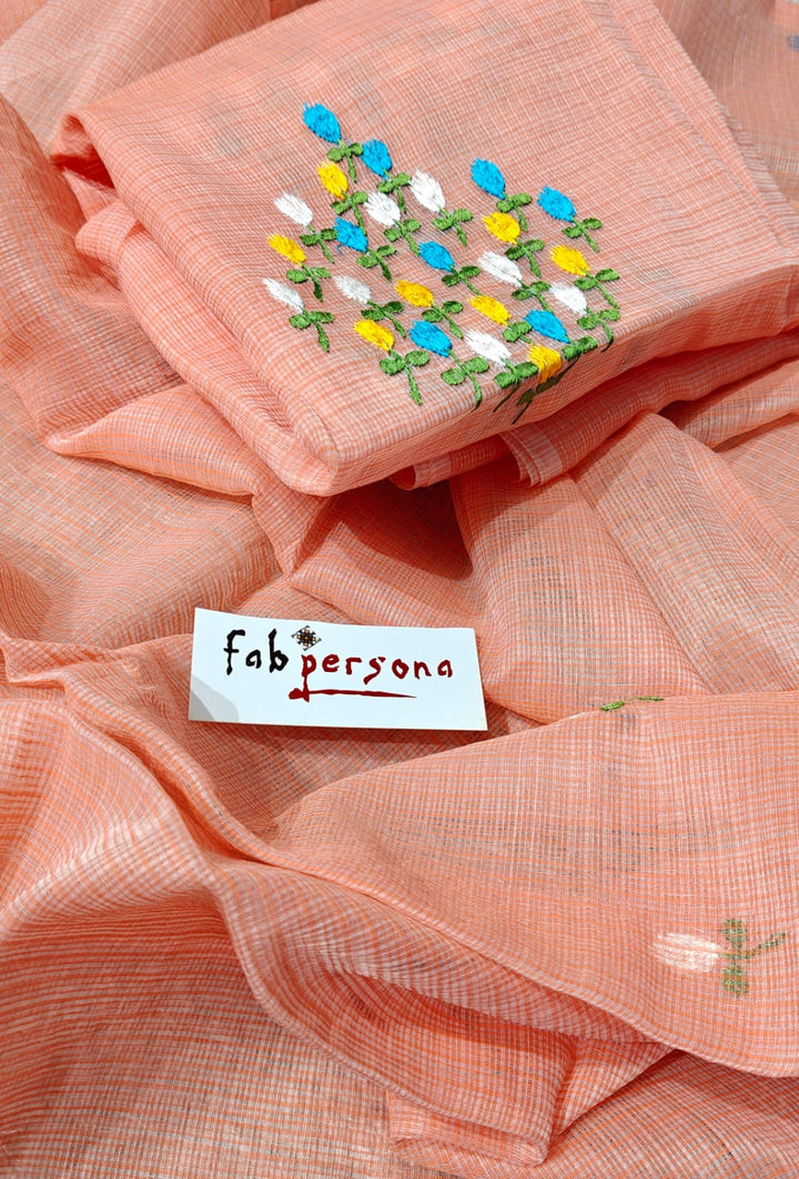 Pure Kota Doriya Resham Work Unstitched Suits