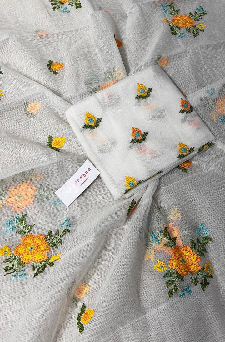 Kota Doriya Embroidery  Work Unstitched Suit