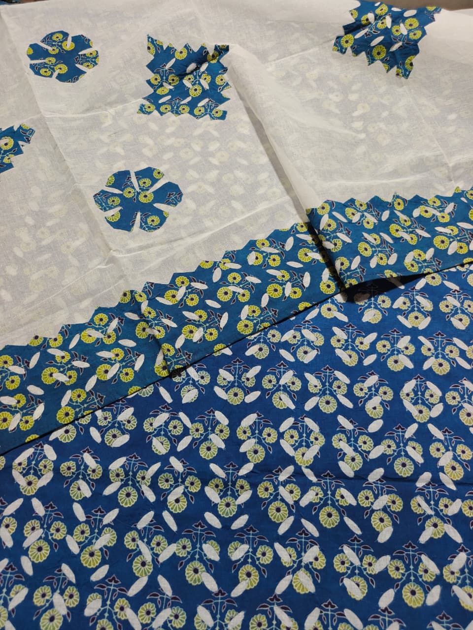 Pure Cotton Ajrakh Print  Unstitched Suit Without Bottom
