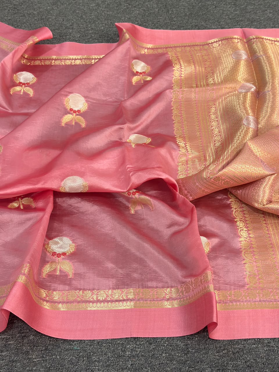 Pure Banarasi  Raw Mango Katan Silk Saree
