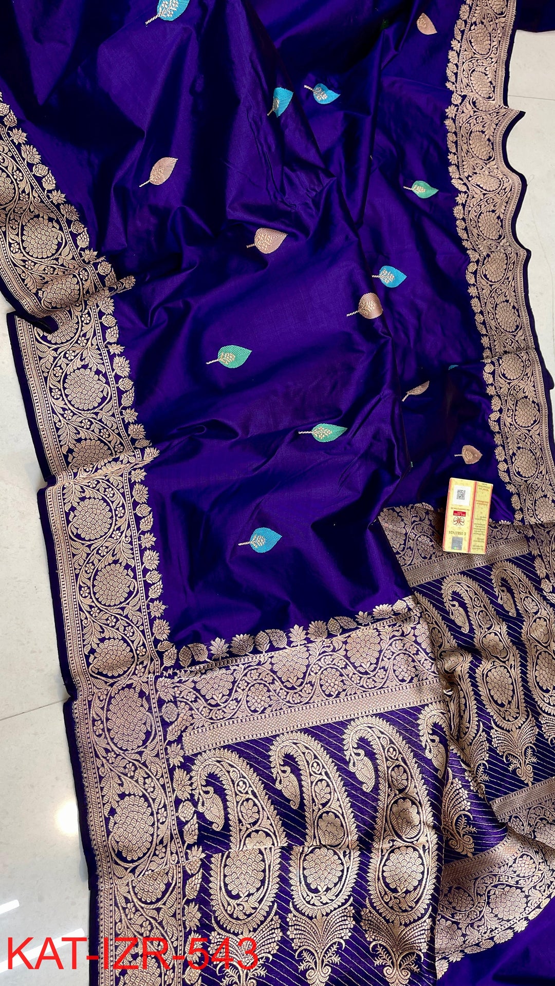 Pure Katan Silk Saree With Antique Zari Work Saree.