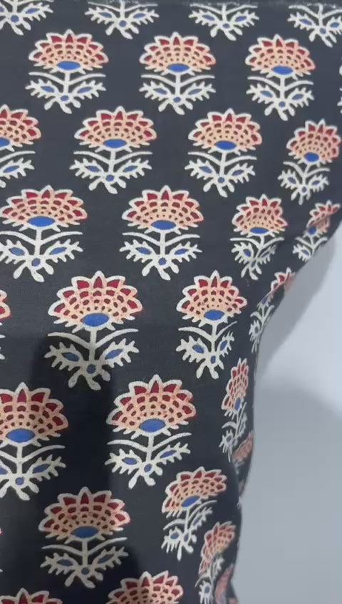 Pure Cotton Azrakh Print Unstitched suit With Dupatta.