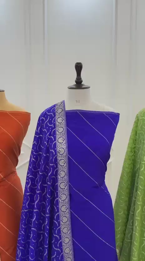 Banarasi Mashur Silk jacquard workUnstitched suit .