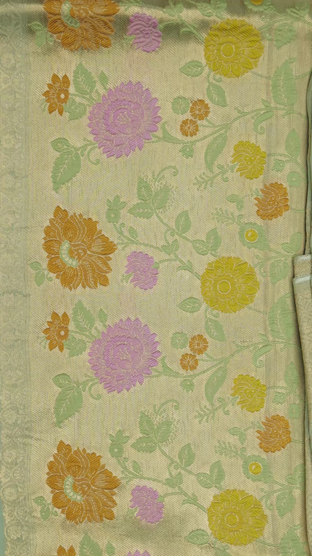 Pure Banarasi Handloom Organza Paithani Weaved Unstitched Suit With Banarsi Handloom Organza Paithani Border Dupatta