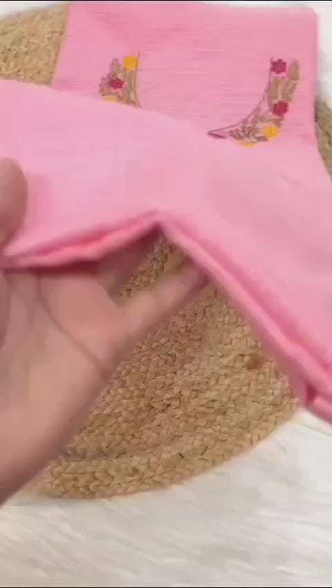 Exclusive Pure Kota Silk Unstitched Suit With Embroidery Work