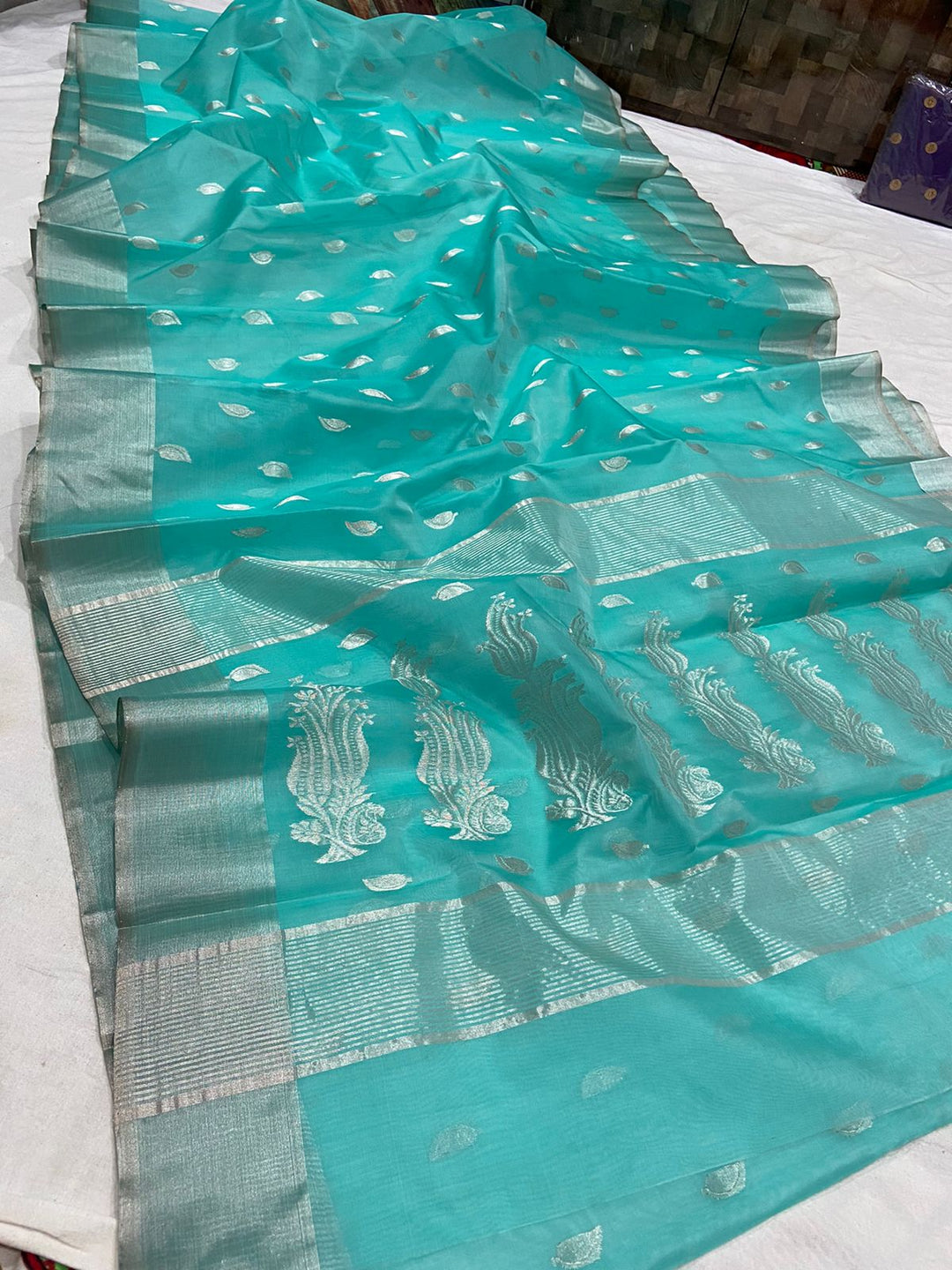 Pure Chanderi Handloom Silk by Silk Saree