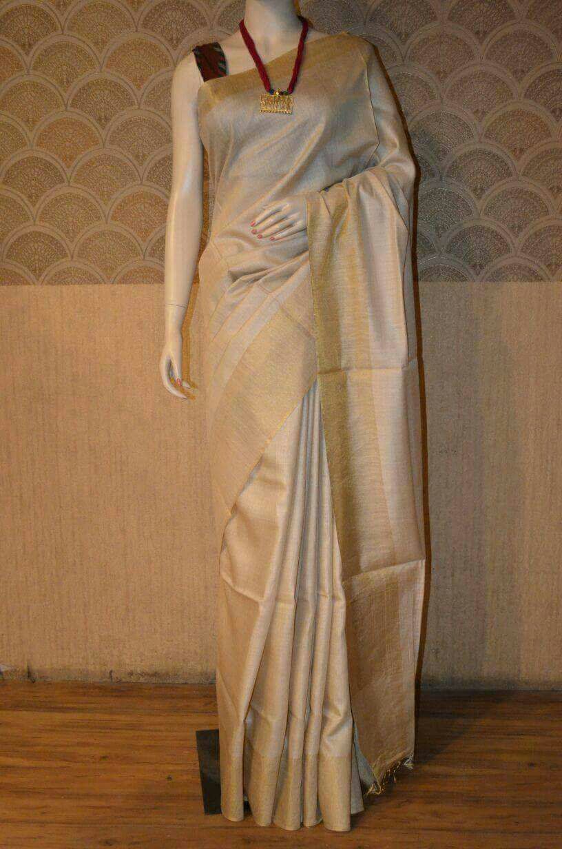 Pure Moonga Silk Saree With Running Blouse