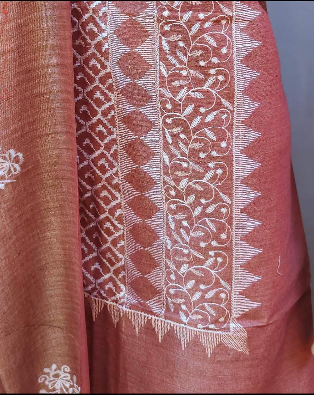 Pure Khaddi Cotton Embroidered Unstitched With Dupatta