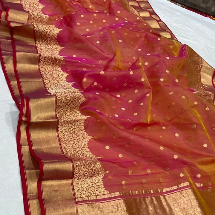Pure Chanderi Handloom Silk by Silk Saree