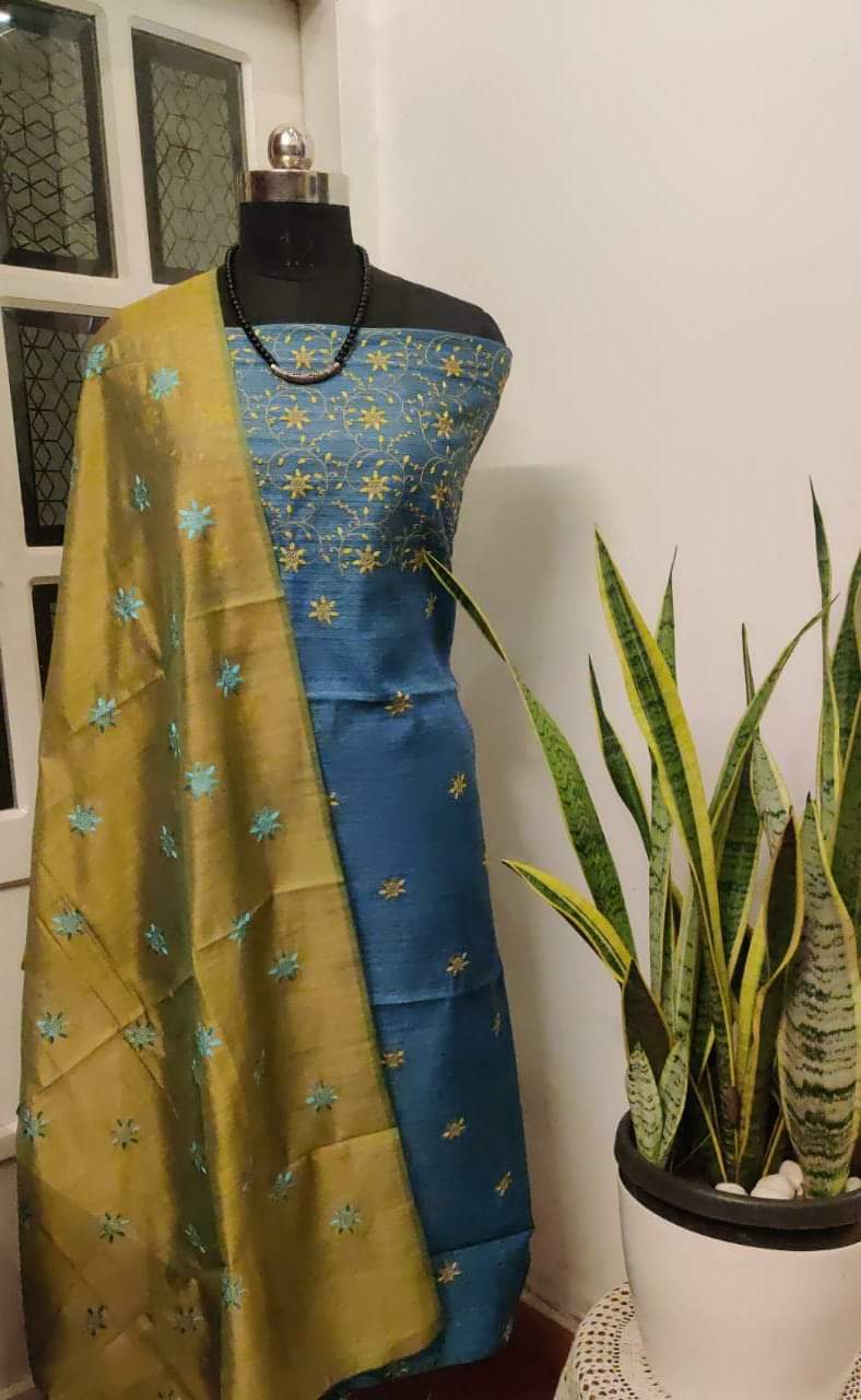 Pure Khaddi Cotton Embroidered Unstitched With Dupatta