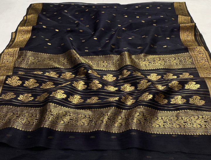 Pure Chanderi Handloom Silk by Silk Saree