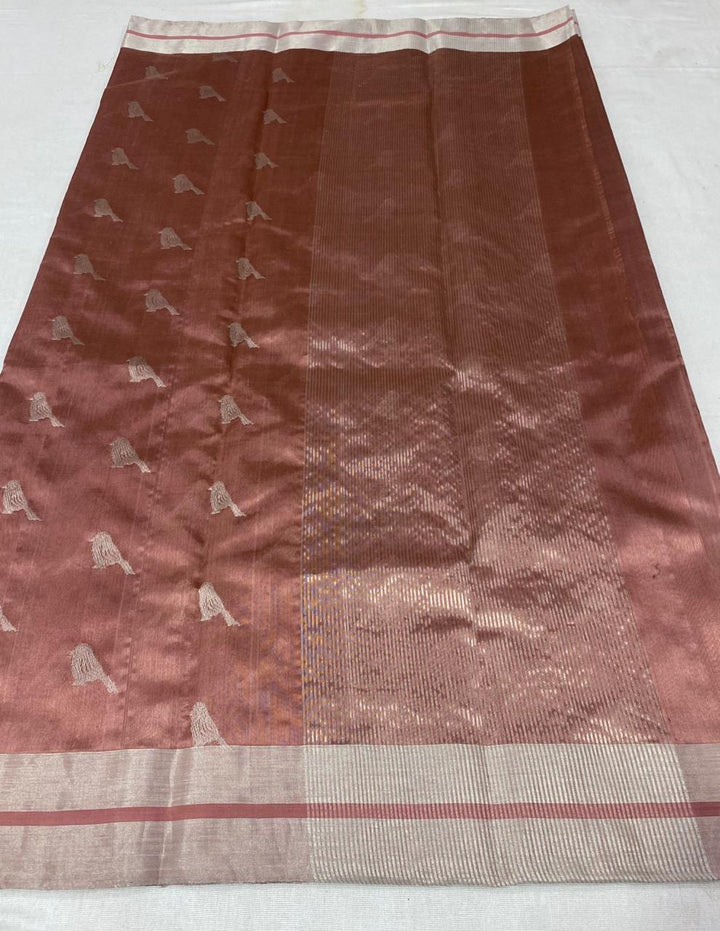 Pure Chanderi Handloom Silk by Silk Saree