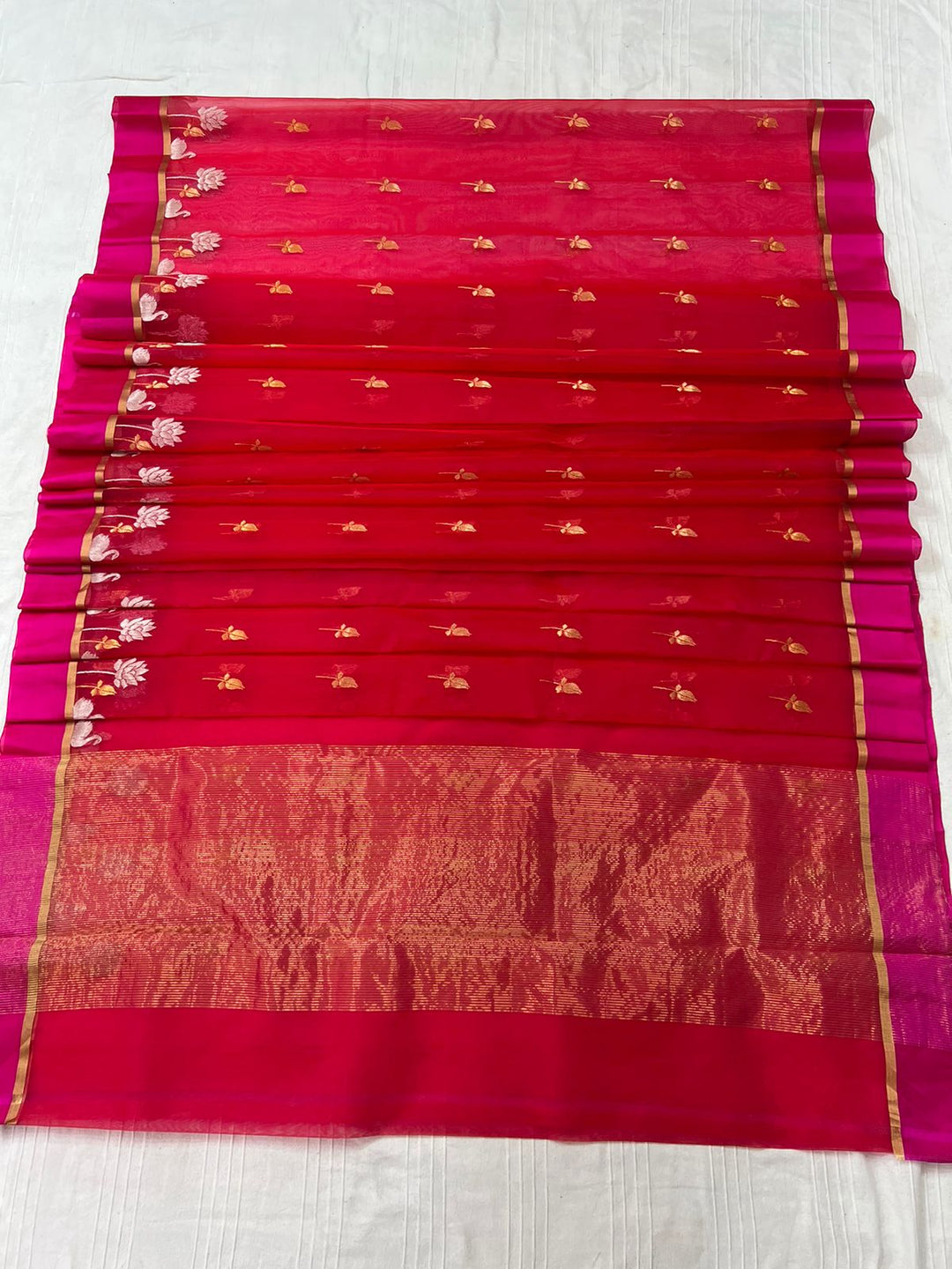 Pure Chanderi Handloom Silk by Silk Saree