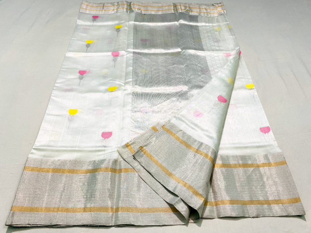 Pure Chanderi Handloom Silk by Silk Saree