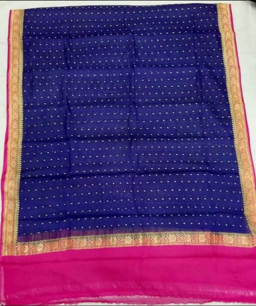 Pure Khaddi Chiffon Dupatta ( Length 2.5 MTR )