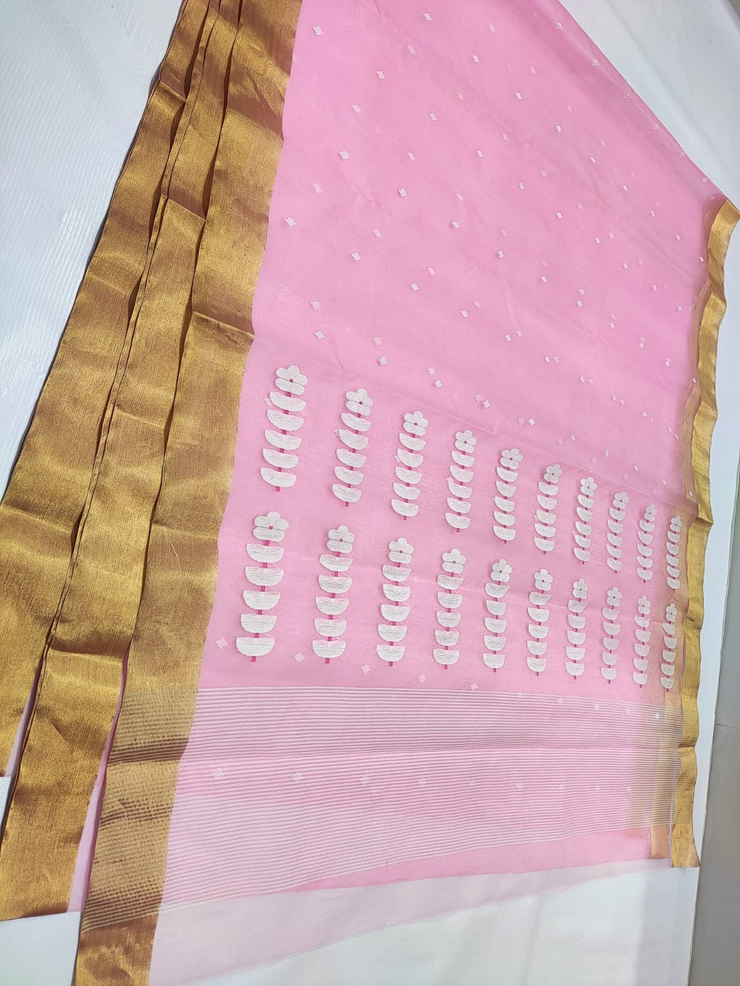 Pure Chanderi Handloom Silk by Silk Saree