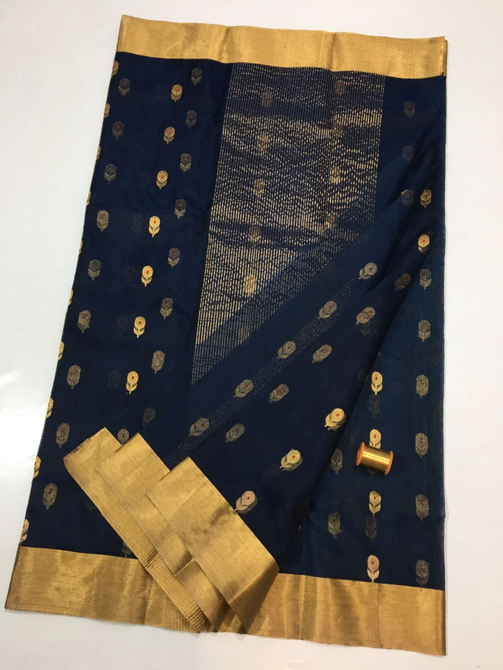 Pure Chanderi Handloom Silk by Silk Saree