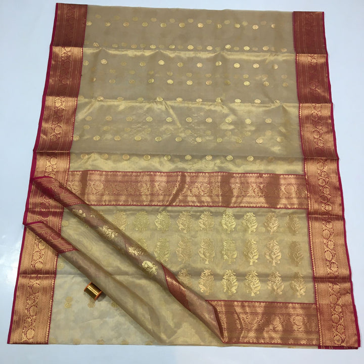 Pure Chanderi Handloom Silk by Silk Saree