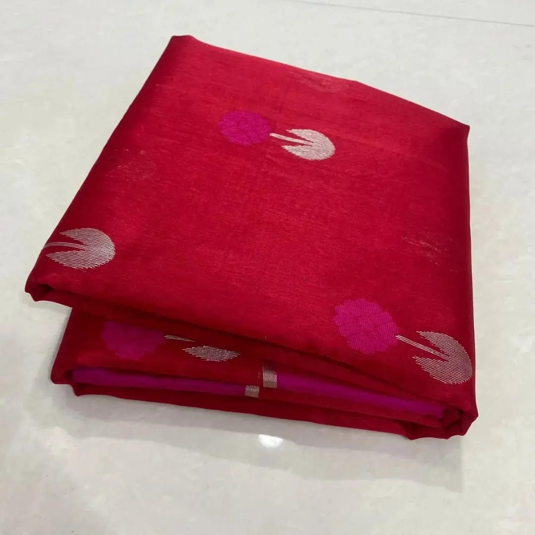 Pure Chanderi Handloom Silk by Silk Saree