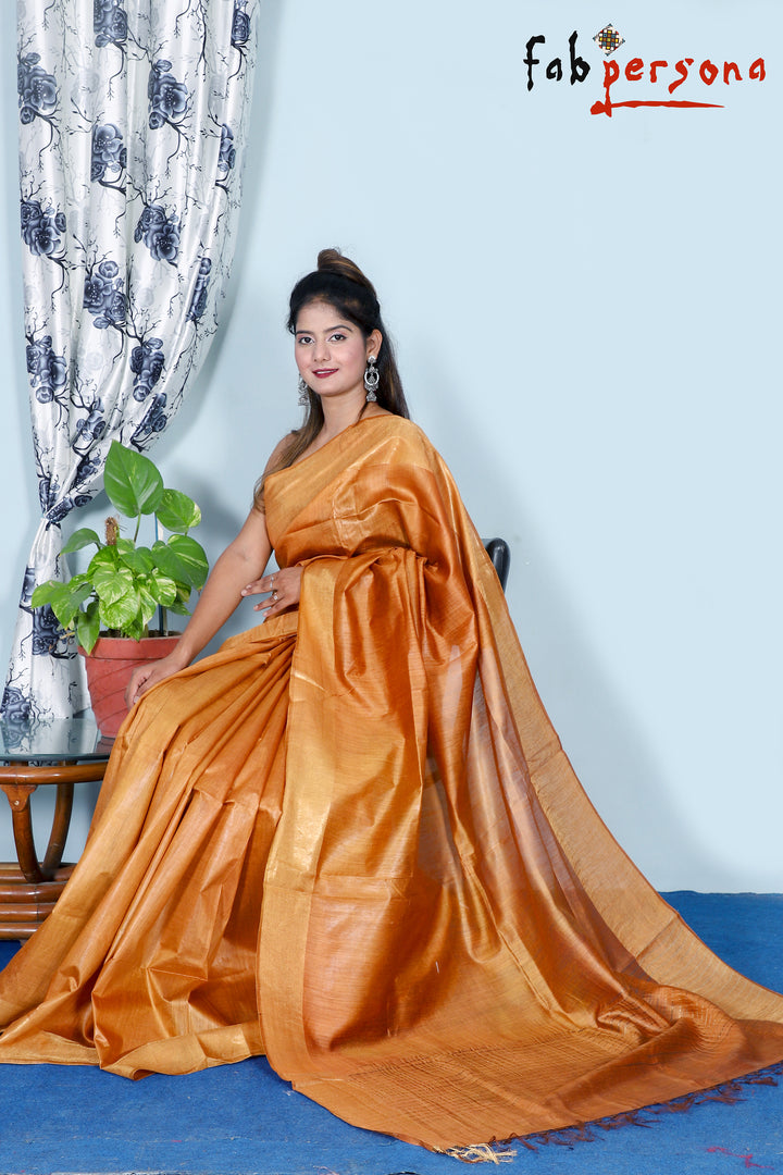 Pure Moonga Silk Saree With Running Blouse