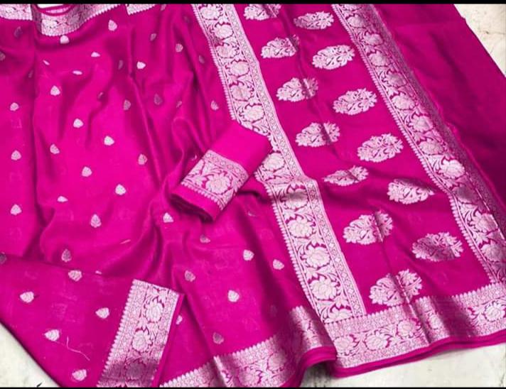 Banarasi Woven Silk Saree ( length- 6.3 meter )