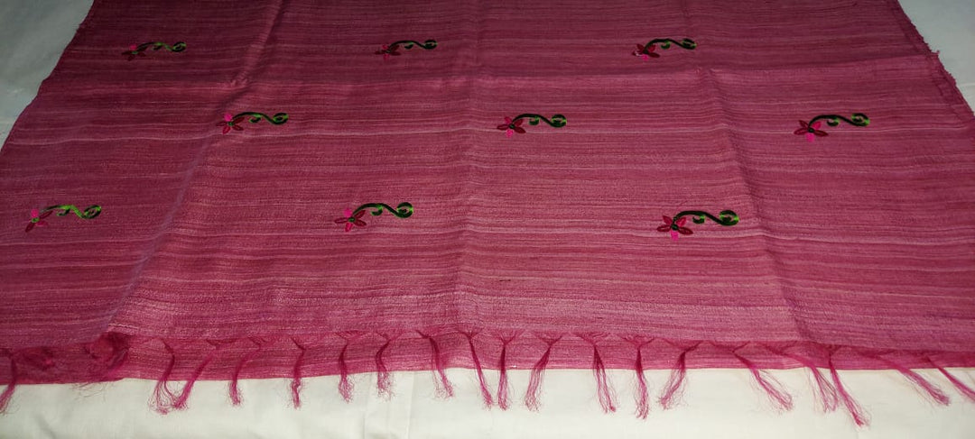 Pure Hand woven Banarasi Tussar Silk Sarees With Embroidery Work.