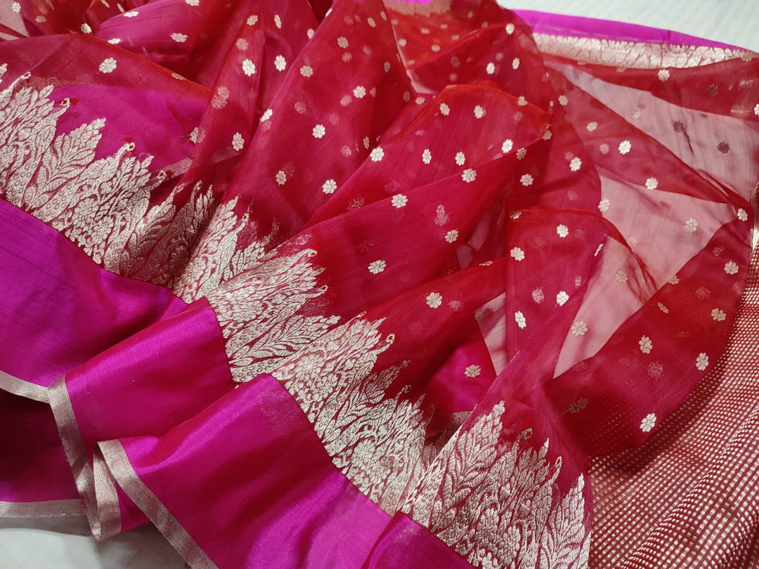 Pure Chanderi Handloom Silk by Silk Saree