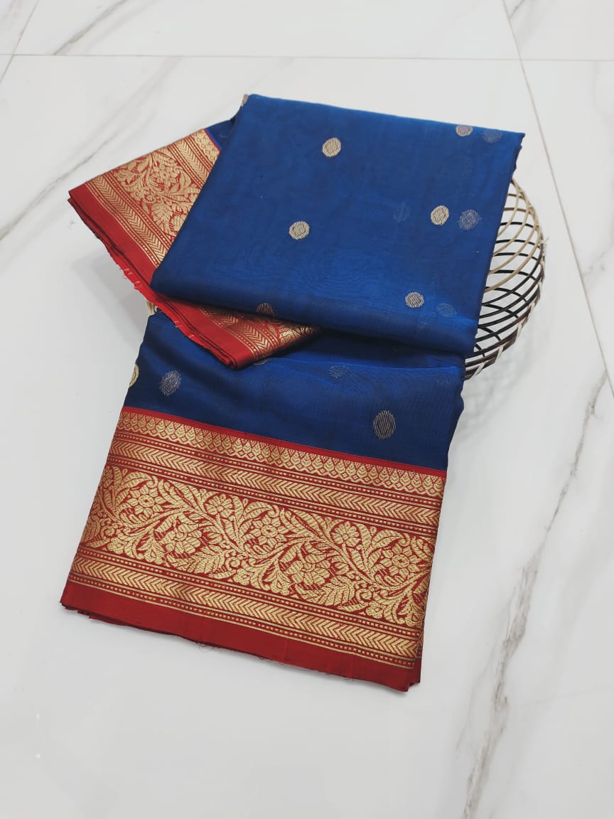 Pure Chanderi Handloom Silk by Silk Saree