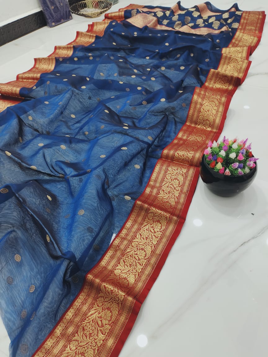 Pure Chanderi Handloom Silk by Silk Saree