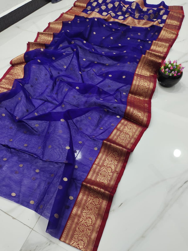 Pure Chanderi Handloom Silk by Silk Saree