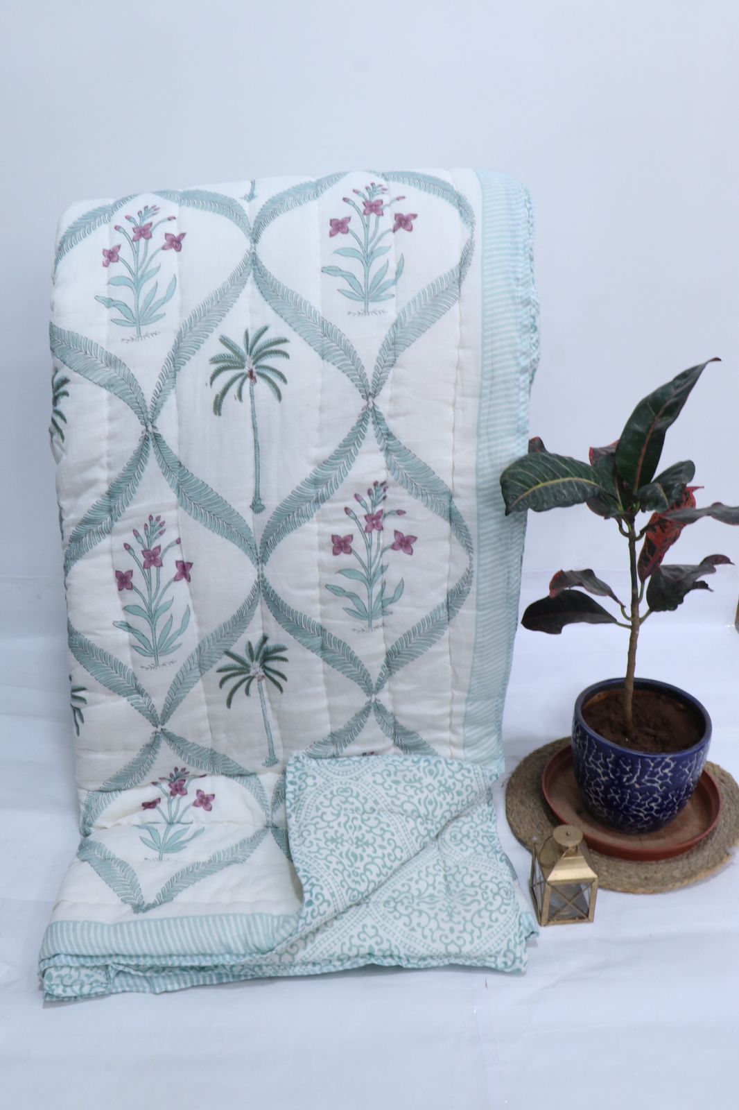 Pure Cotton Hand Block Print Jaipuri Quilts