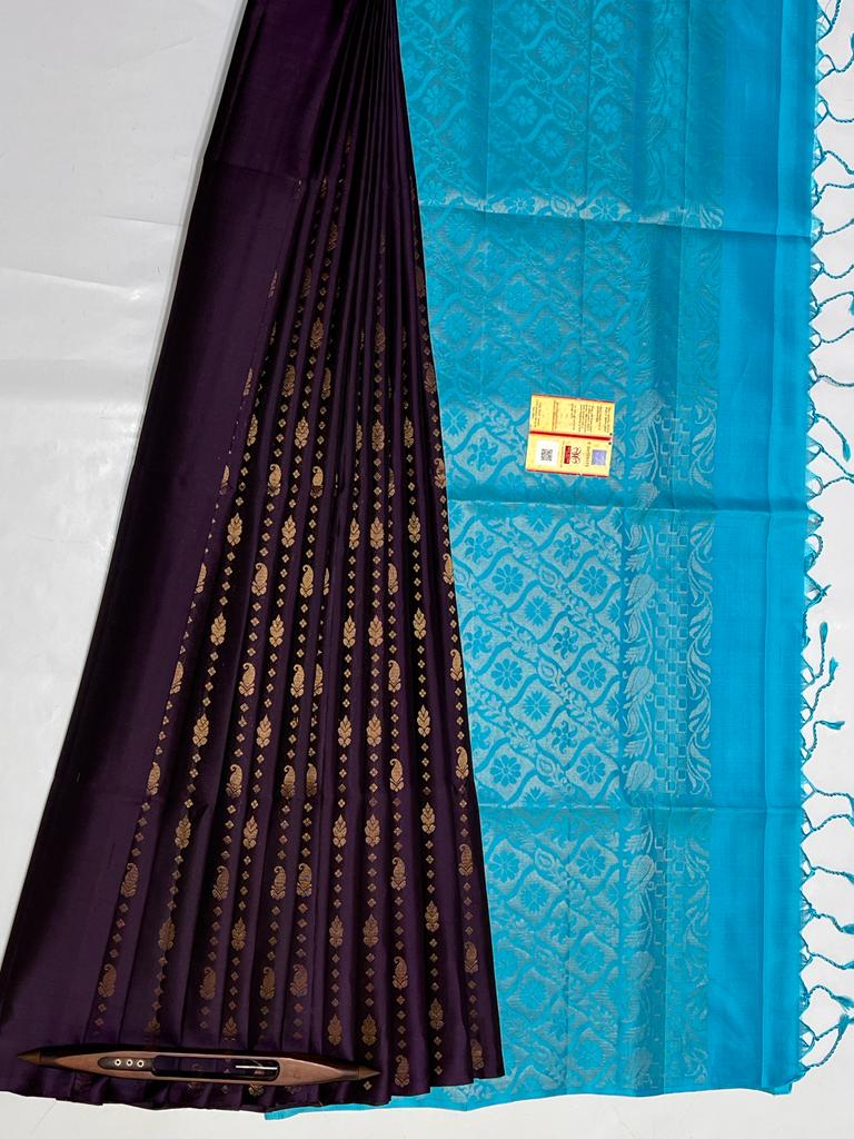 Pure Handloom Kanchipuram Saree With Silk Mark