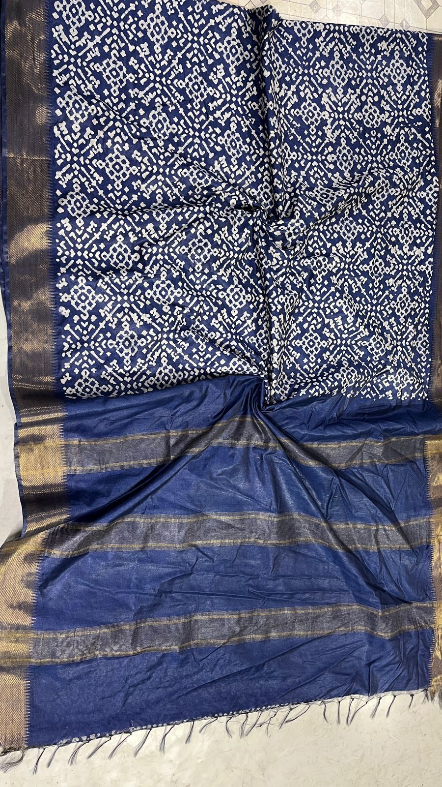Batik Print Saree in Mangalagiri South cotton