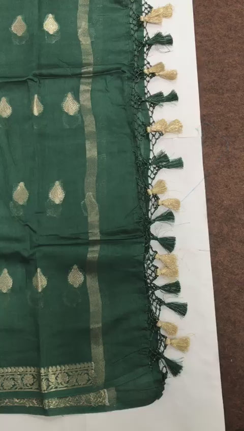 Pure Resham Chandari  Banarasi  Silk Unstitched Suit. | HIGH DEMAND|